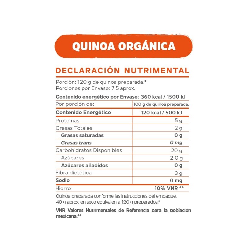 OKKO Quinoa Blanca Orgánica, 300 g