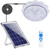 MEIHONG Solar Ceiling Light, Porch Ceiling Light with Remote, Dimmable