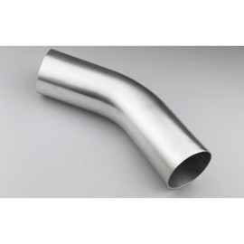 76mm (3") OD 45 Degree Elbow 3 Inch Aluminum Intercooler Pipe Air Intake Tube, 1.3D Radius, Brushed Finish
