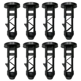8 PCS Wheelie Bin Lid Hinge Pins Plastic Wheelie Bin Pins for Lid Black Wheelie Bin Handle Plugs for 120L / 240L Household Outdoor Wheelie Trash Cans