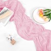 8 Pack 10Ft Cheesecloth Table Runner Light Pink, 20 x