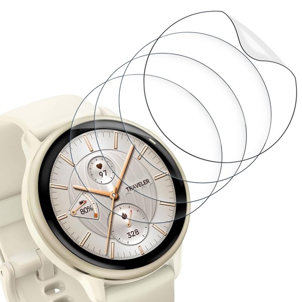 Wondoner Pack of 4 Screen Protectors for Vivoactive 6 Tempered