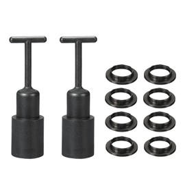 sourcing map 10pcs E14 Socket Ring Removal Tool T Type with Lampshade Black