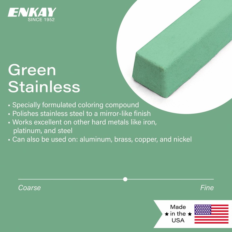 ENKAY - Green Stainless Steel Polishing Compound, 1 Lb. (U.S.