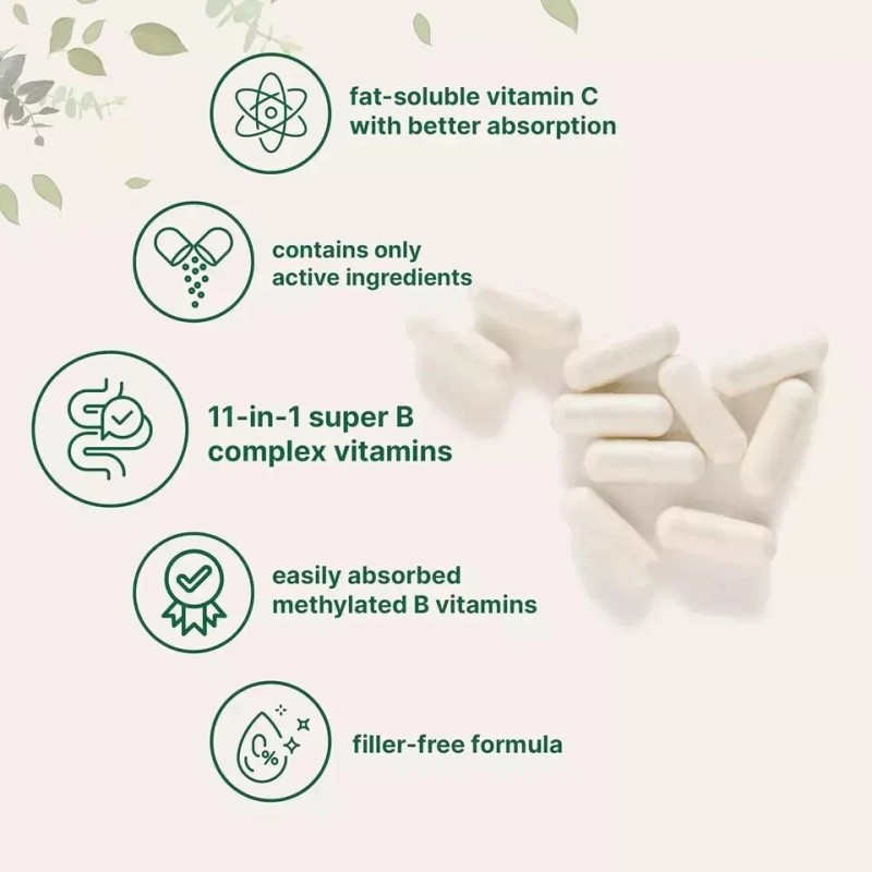 Methylated B Complex | 240 Pure Capsules with High Absorption