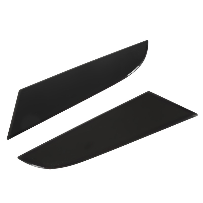 2PCS Tail Light Trim Cover Smoked Black Transparent Style Smooth
