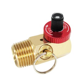 JIAXIMAN Portable Air Tank Manifold with Fill Port, Aluminum Valve and Relief Bypass, 1/2" MNPT for Air Tank x 1/4" FNPT for Hose x 1/8" FNPT for Gauge