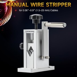 Manual Wire Stripper Machine with Adjustable Feed Hole, Portable Cable Stripping Tool for Scrap Copper Wire Recycling - Drill Powered