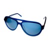 Tony Hawk Mens Navy Plastic Aviator Rxable Sunglass Smoke Lens