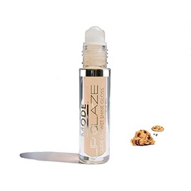 MODE Lip Glaze Flavored Lip Gloss Yummy COOKIE DOUGH Delicious Flavor, Roll On Sweet Wet Nourishing Shine, Hydrating Moisturizing Natural Skincare Fruit Oils, Made in NY USA
