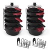 Cuisinel Pots and Pans Organizer - 15" Heavy Duty Skillet