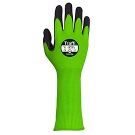 Traffi TG5150 Microdex Ultra Nitrile C Safe To Go Glove, Cut Level 5, Green, 10 Size, Pair, Pack of 10