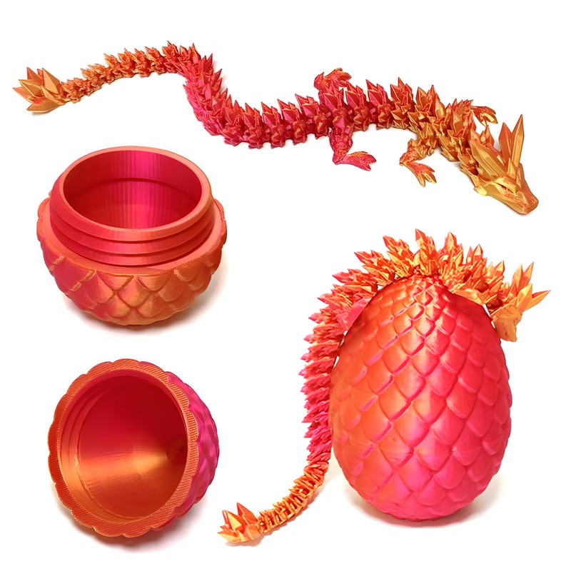 Dragon Eggs with Dragon Inside,3D Dragon,Easter Basket Stuffers,3D Print Dragon