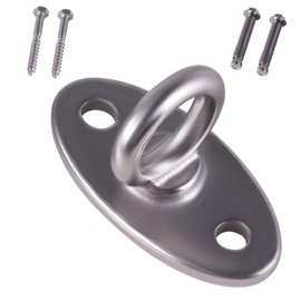 GIVIHGETI 1 Piece Wood/Concrete Ceiling Hanger Hammock 770 lbs Capacity Hanging Hardware Oval Bracket Set for Indoor Outdoor Playground Chair Yoga Rope Punch Bags