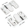 Flush Mount Bracket 12 pcs, Stainless Steel Interlock Hanging Buckle