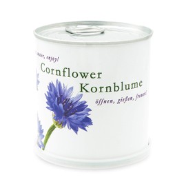 MacFlowers Small Growing Set with Cornflower Design White Edition Gift Set with a Variety of Seeds in Cute Instant Flower Box