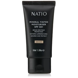 Mineral Tinted Moisturiser SPF 50+ - Beige 50g - Vegan Luminous Tinted Moisturiser - Made in Australia