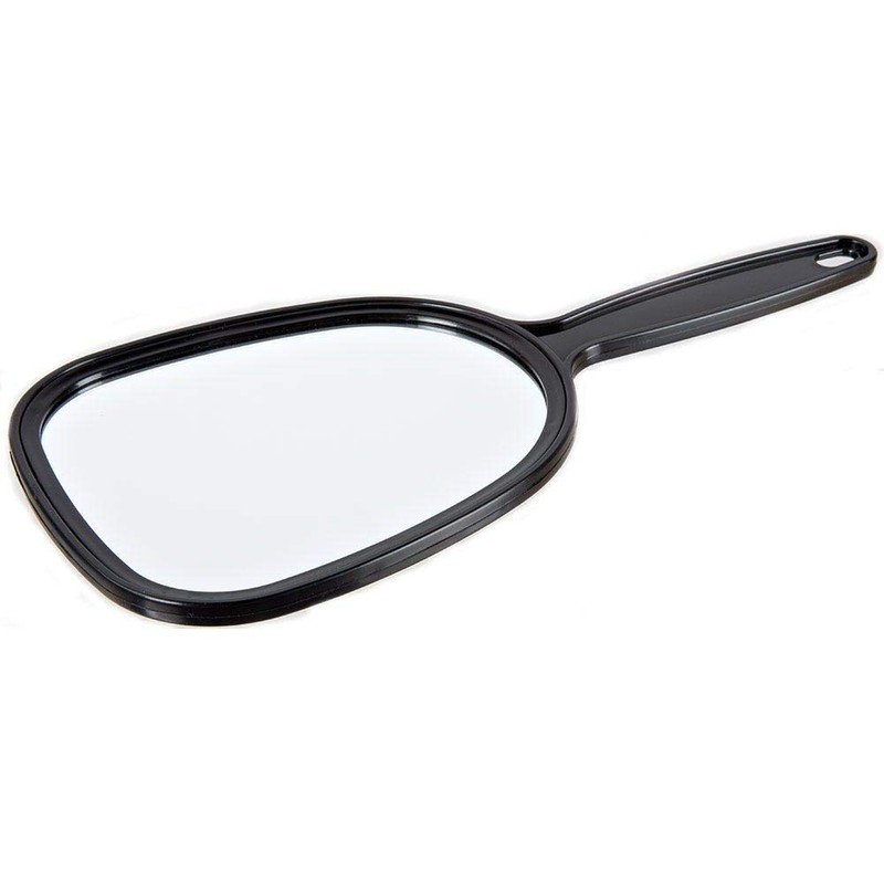 "ForPro Classic Hand Mirrors, Black, Compact, 5" W X 10.5"