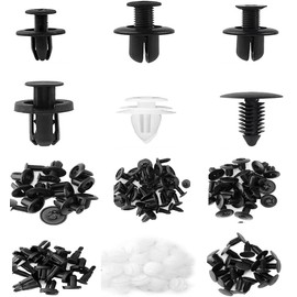 TAORAYO Push Rivet Automotive Rivet Plastic Rivet Trim Clip Push Back Retention Clip Bumper Clip Clip Fender for Toyota, Nissan, Mitsubishi, Suzuki, Honda, Subaru, Daihatsu Vehicles, 6 Types, Total of