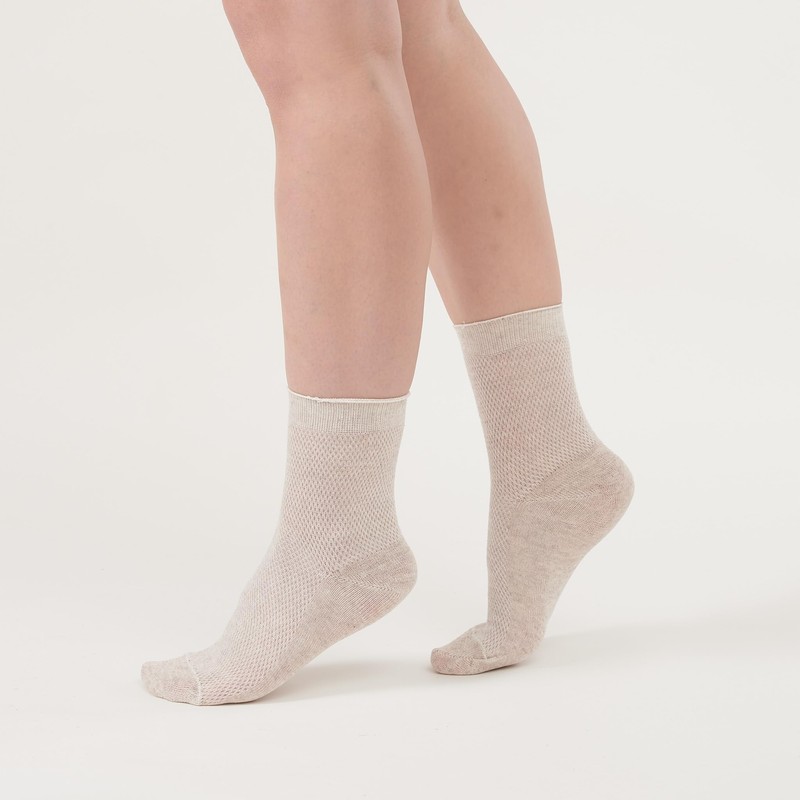 FlaxSox - Calcetines de lino súper respirables para hombre, paquete