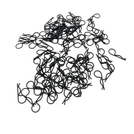ZRRC 100pcs Universal RC Body Clips Pins for All 1/10th 1/12th Scale TRAXXAS/HPI/Team Associated/Redcat Racing/Axial/Losi / RC4WD / HSP/Tamiya RC Car Body Shell Replacement(Black)
