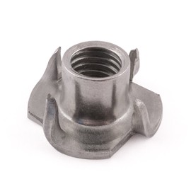 SD Products PTN0811ST-10 4 Pronged T-Nut, Stainless Steel, M8 x 11 mm, Set of 10 Pieces