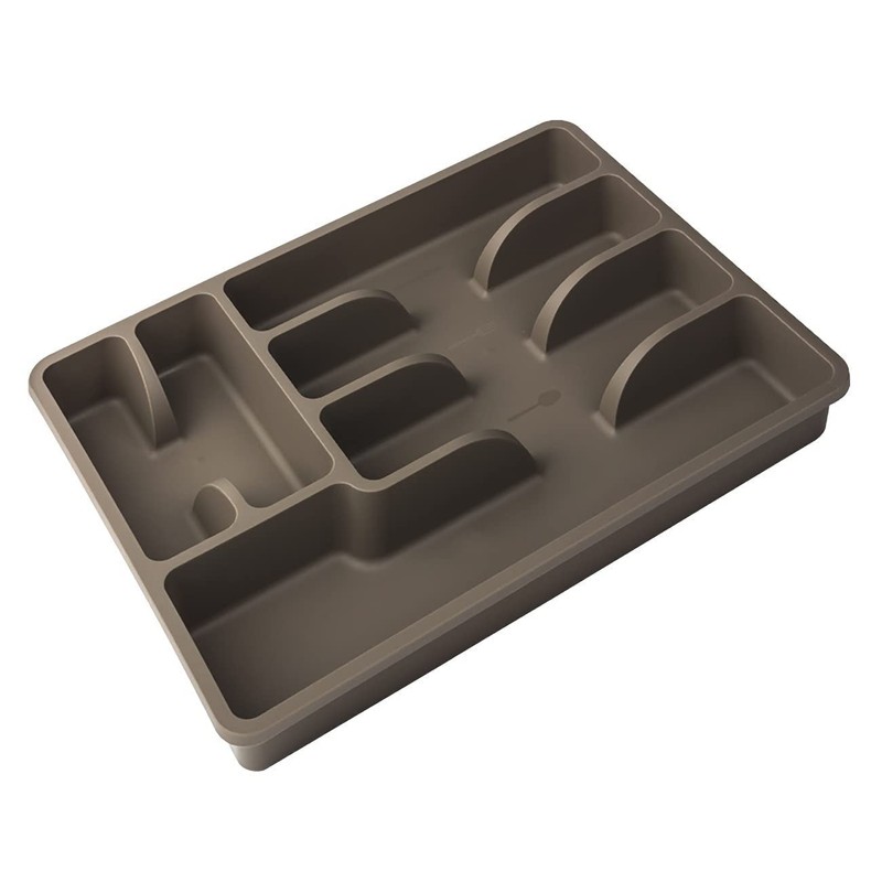 Engelland 1 x Cutlery Tray with 6 Compartments, Plastic, BPA-Free,