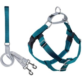 2 Hounds Design Freedom No Pull Dog Harness | Adjustable Gentle Comfortable Control for Easy Dog Walking |for Small Medium and Large Dogs | Made in USA | Leash Included
