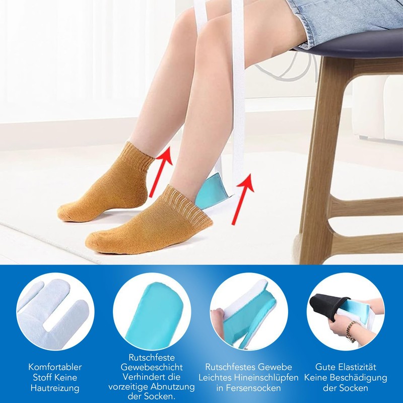 Molkor Sock Dressing Aid for Socks and Stockings, Stocking Aid