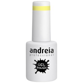 Andreia Professional Semi-Permanenter Nagelgel-Lack für UV/LED-Lampe - Intensiver Glanz und 4 Wochen haltbare Maniküre Nagelgel-Lackierung - 202 Gelb - Schattierungen von Gelb und Orange - 10.5 ml