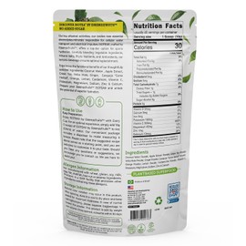 Essenzefruits ISOTEA Plant-Based Electrolytes Powder & Hydration - Daily Drink - Low Sodium and Stevia Free 1 lb (454 g) Pack - Made with 9 Superfoods + 5 High Performance Minerals (45 Servings)