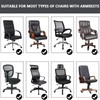 Velvet Plush Stretch Computer Office Chair Cover with Armrest,Solid Color