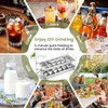 Stainless Steel Ice Cube Tray with Lever - 18 Large