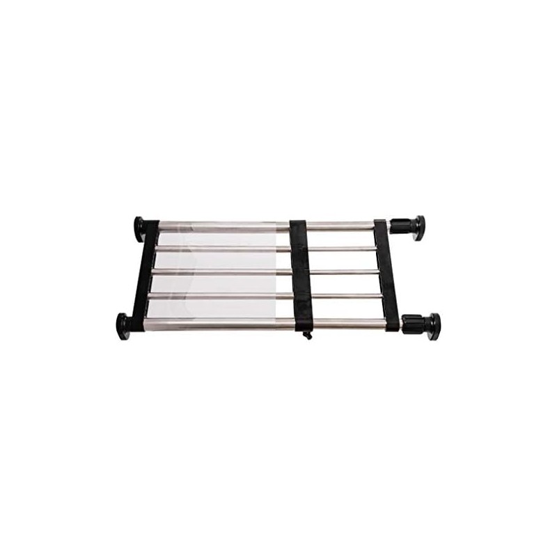 Hershii - Estantería extensible de metal ajustable para armario, cocina,