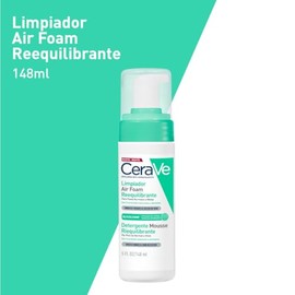 CeraVe Limpiador Air Foam Reequilibrante 148ml | Espuma limpiadora para piel normal a mixta