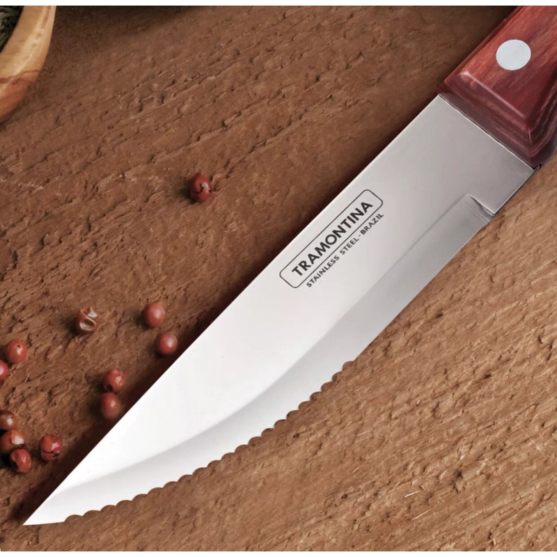 Tramontina, 8 Pc - Porterhouse High-Carbon Steel Steak Knife Set