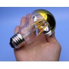 A60 Half Chrome Light Bulb 3 Pack,6 Watts(60W Equivalent)E27 Base