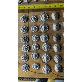 Salvatore Polizzi 24 Cast Lead large flower /lion head jewel Jewelry, Mosaics, stained glass -24