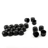 LST 20x Wheel Bolt Cover Caps Set 17 mm Black