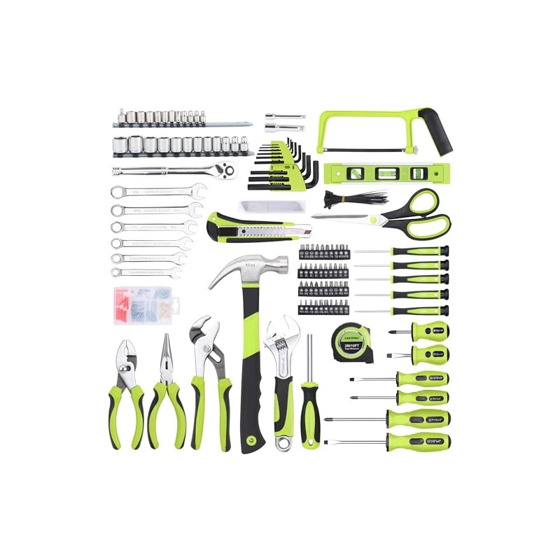 FASTPRO 267-Piece Home Tool Set, Household Repairing Tool Kit with