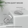 KEQTFT Wireless Keyboard and Mouse Combo, 110 Round Quiet Keys,