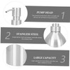 Ciieeo Stainless Steel Soap Dispenser Shampoo Pump Bottle Laundry Liquid