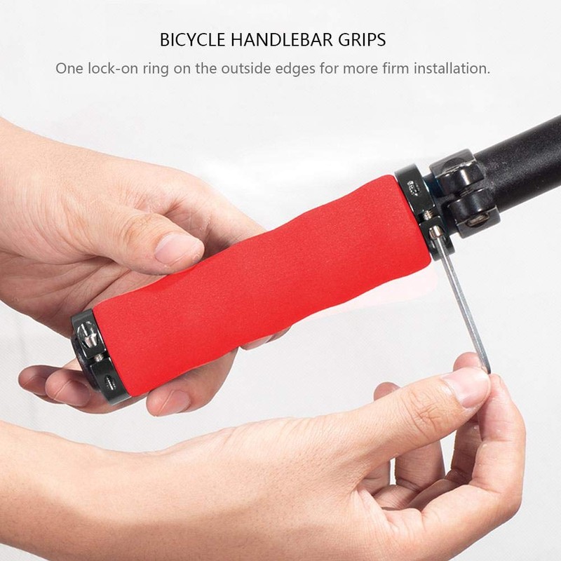 Handlebar Grips Sponge, Bicycle Grips White Foam, Grips, Bicycle Grips
