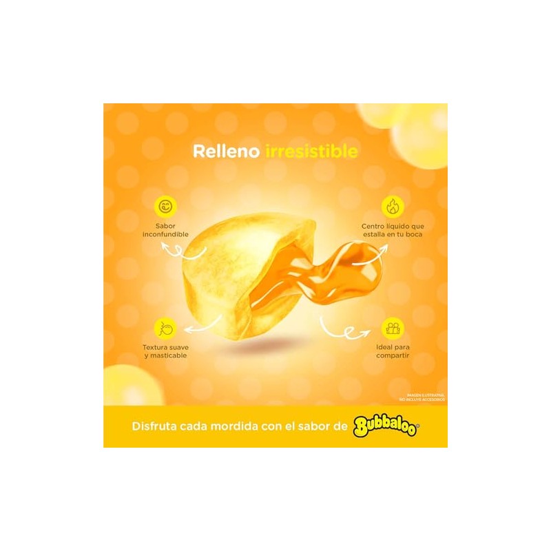 Bubbaloo Adams- goma de mascar 47 pz- sabores varios (Platano,