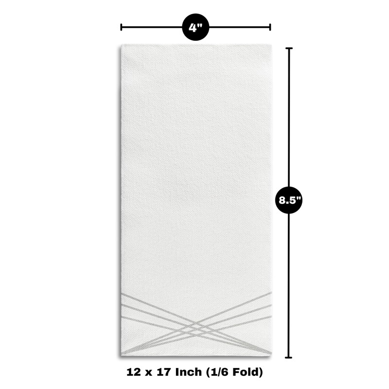 100 Disposable Linen Feel Guest Paper Hand Towels | Super