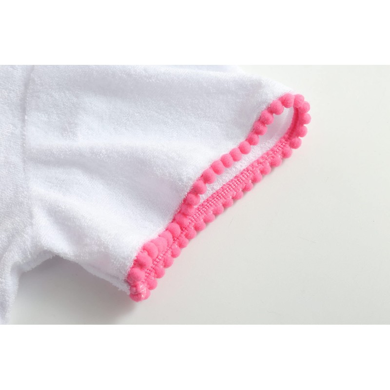 Hiiraggle Pareo de Baño de Felpa para Niñas con Cierre