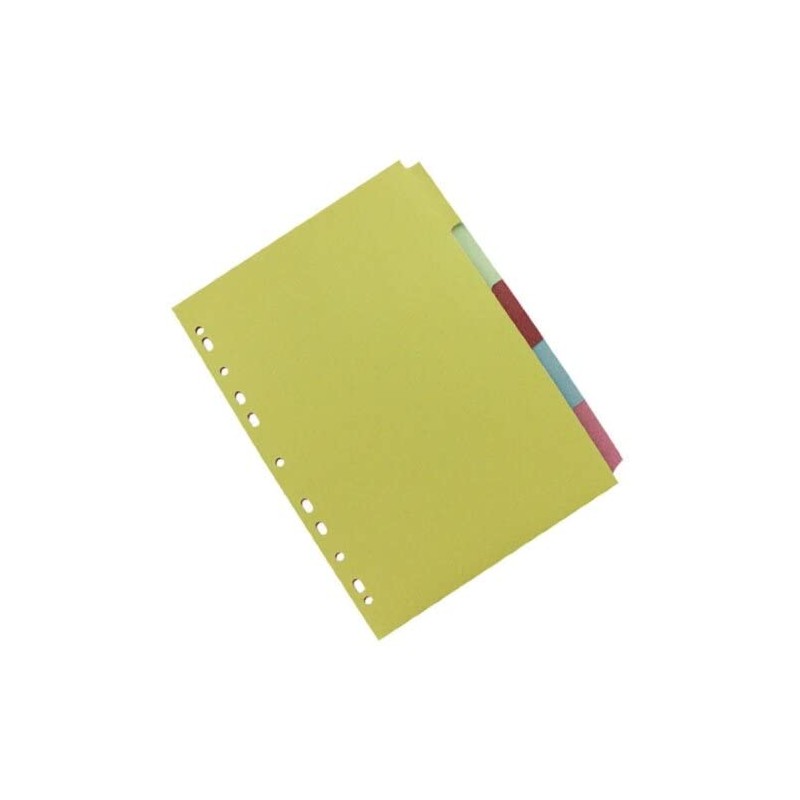 Q-Connect 5-Part Subject Divider Multi-Punched A4 KF26081