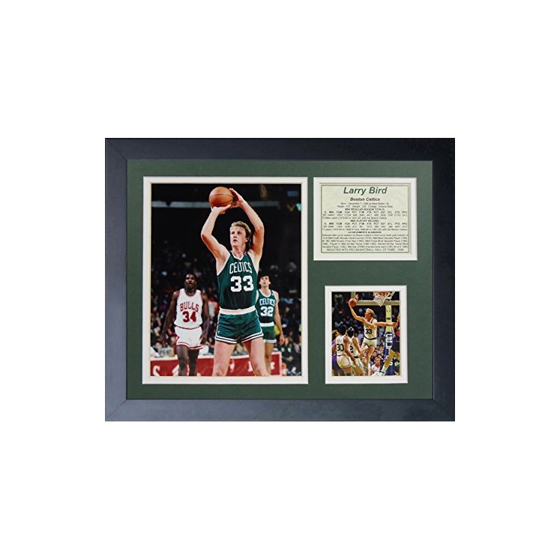 Legends Never Die "Larry Bird Boston Celtics Framed Photo Collage,