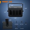 Nilight 4 Gang Rocker Switch Box 4 Holes Panel Detachable