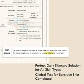 Haruharu Wonder Tóner Hialurónico De Arroz Negro 300 Ml